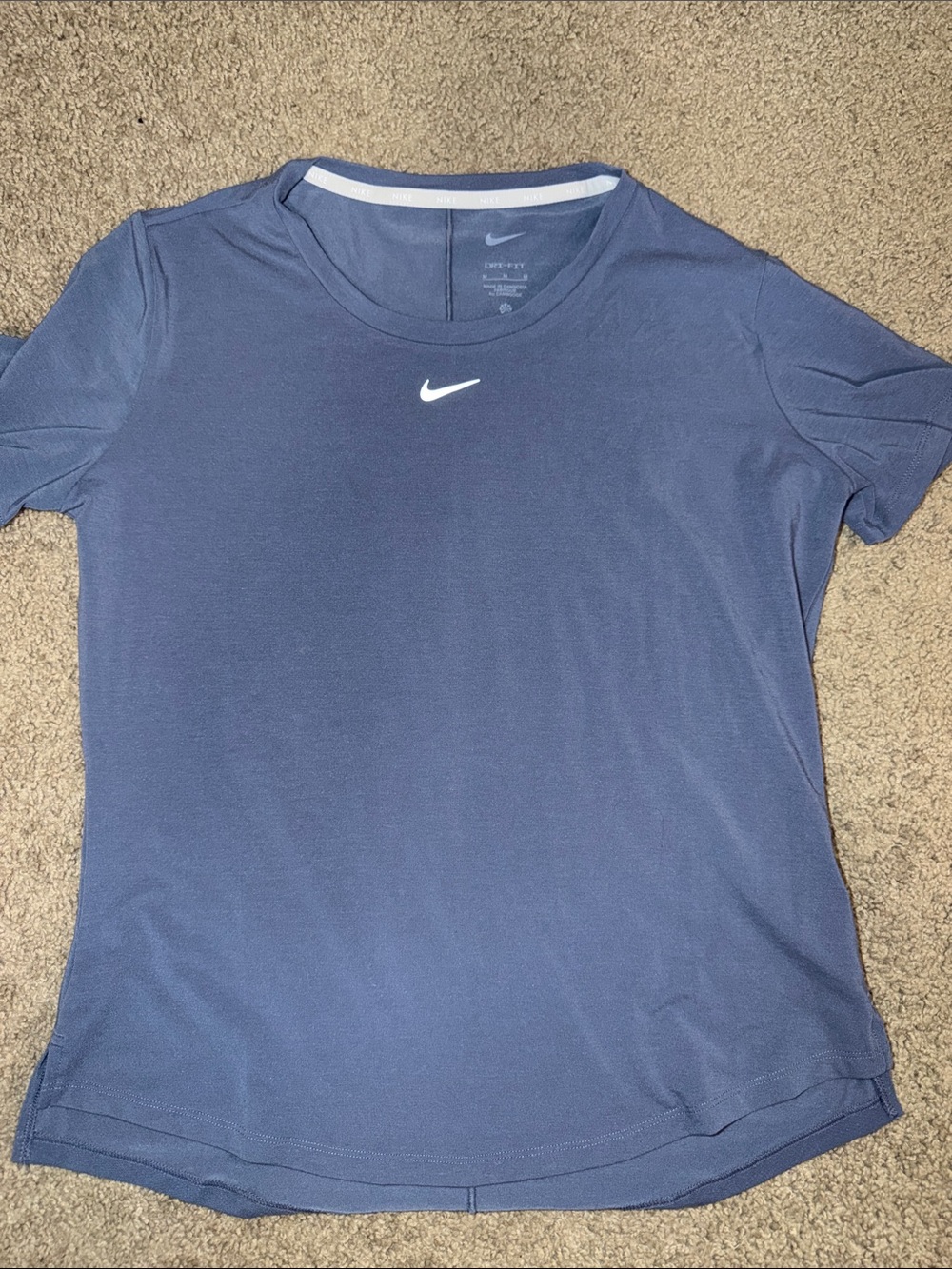 Nike Women’s Dri-FIT Blue Short Sleeve Tee Running Medium